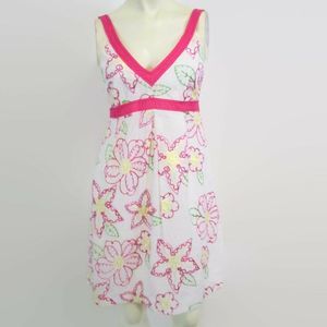 Lilly Pulitzer Pink and Green Floral Dress